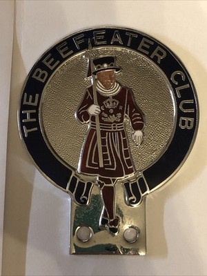 SELTENE THE BEEFEATER CLUB AUTO STOßSTANGE ABZEICHEN 1960 s-1970 s NEU UNBENUTZT