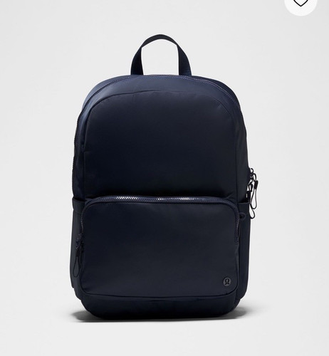 lululemon Everywhere Backpack 22L Navy Solid Zip Padded Adjustable Strap