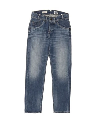 Pantalones de mezclilla PEPE JEANS para mujer London cintura alta cónicos W26 L30 azul algodón BF04 - Imagen 1 de 4
