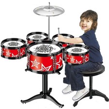 Kids Drum Set for Toddlers 1-3 3-5 - Musical Instruments Toys Drum Kit