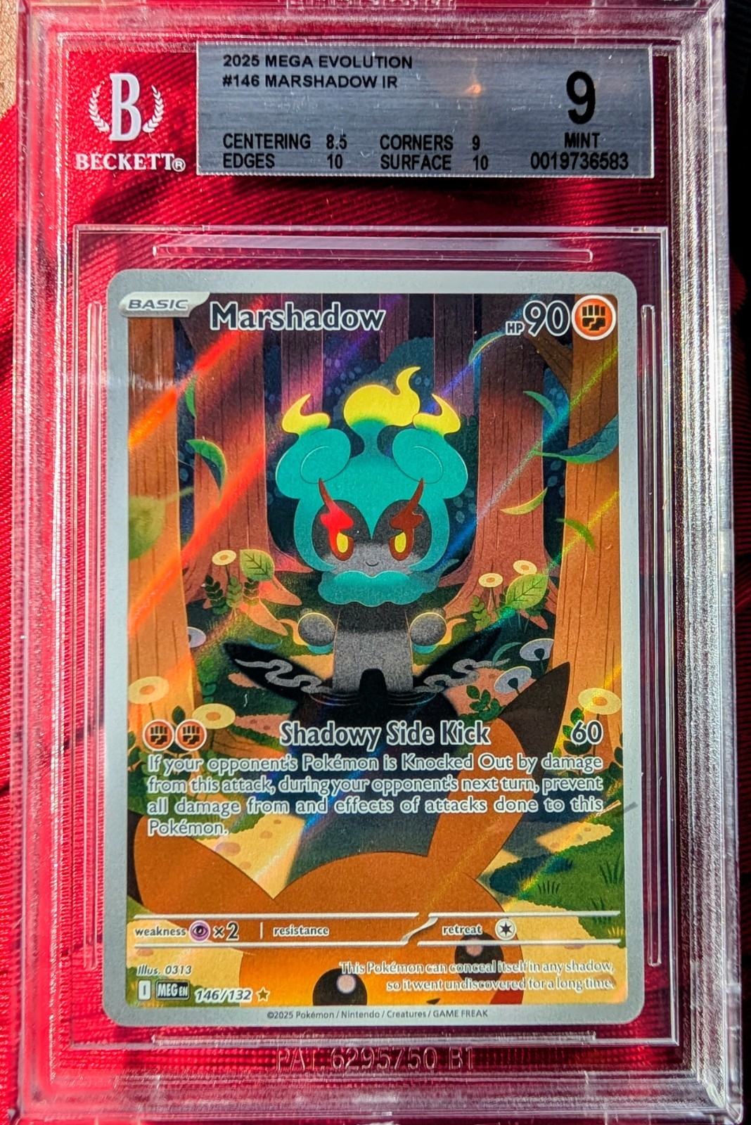 🔥Pokemon Mega Evolution Marshadow Illustration 2025 Rare Card 146/132🔥