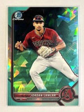 Jordan Lawlar 💎 2022 Bowman Chrome Sapphire Image Variation #BCP235 Aqua #/99 