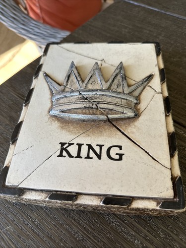 Sid Dickens T22 King Silver Crown Memory Block Retired 1998 Tile Collectible