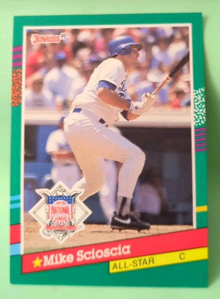 1991 Donruss #436 Mike Scioscia - Los Angeles Dodgers - All Stars