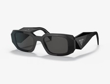 PRADA PR 17WS Black Frames/Grey Lens 100 Authentic Sunglasses Made In Italy