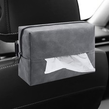 Car Tissue Holder, Rectangular Tissues Box Cover, Back Seat Tissue Dispenser for