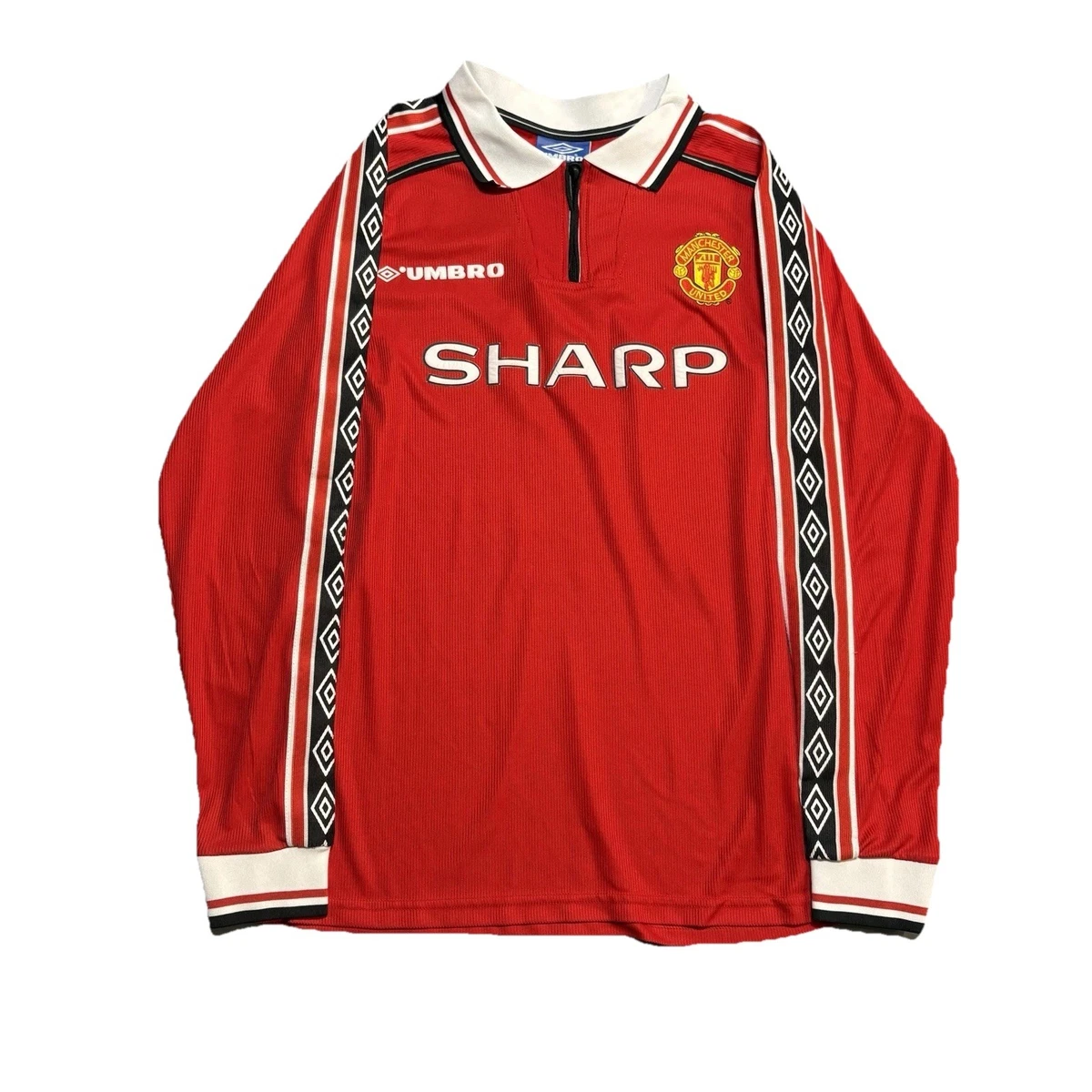 Rare Vtg 1996 Umbro Manchester United Sharp David Beckham Long