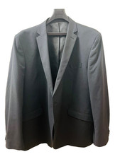 Kenneth Cole Reaction Dark Gray 2-Button Suit Blazer Jacket Men's Size Large 