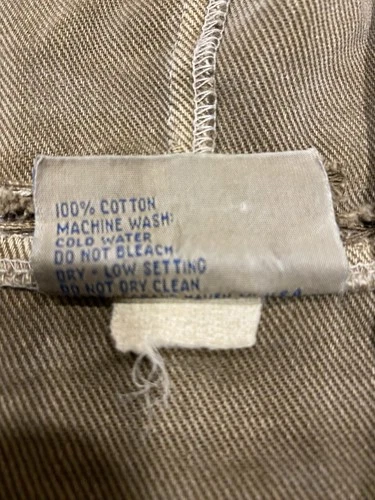 Vintage Michigan Rag Co Cabin Forest Print Hooded Canvas Jacket Distressed Rare image 5