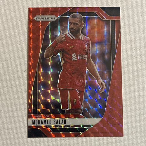 2024-25 Panini Prizm Premier League - Mohamed Salah #45 Red Mosaic Prizm