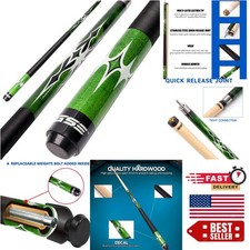 58" 2-Piece Canadian Maple Pool Cue Stick - 21oz for Bars Home