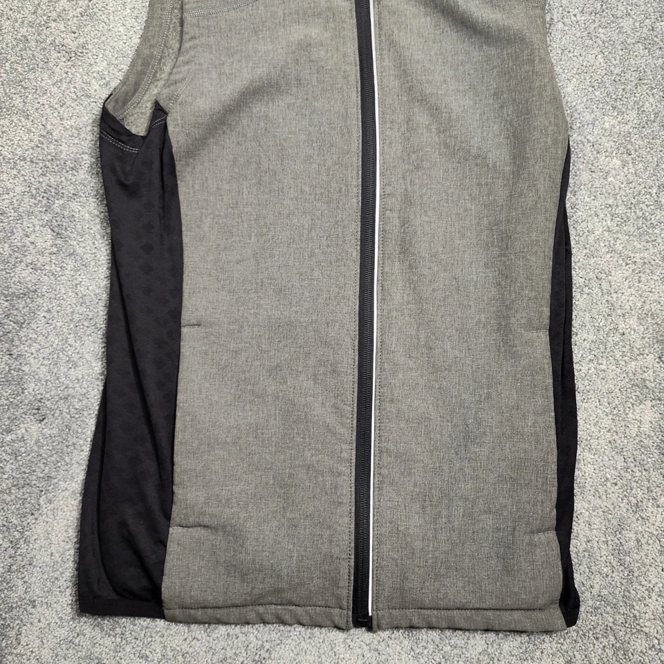 Rabbit Crafted In California Vest Mens Gray Full Zip Sleeveless Running SM - Image 3 of 4