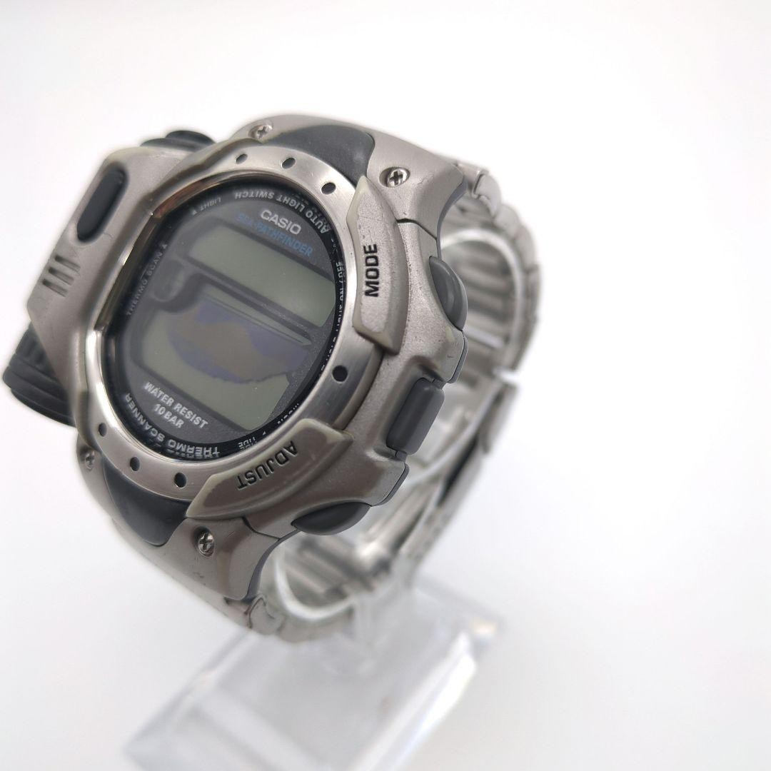 服/ファッション Casio sea-pathfinder spf10 Casio Thermo Scanner Sea Pathfinder Digital Watch Spf-10 Battery