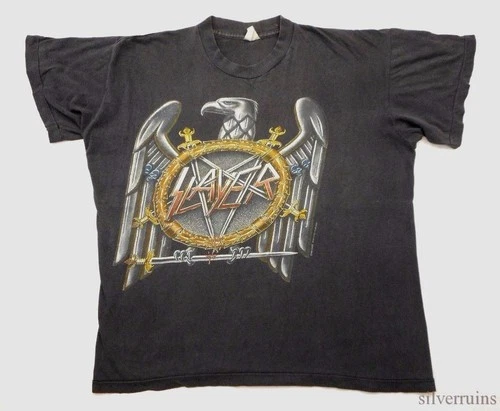 Slayer Vintage T Shirt Seasons In The Abyss European To 1990s vintage concert t-shirt, vintage, single stitch, B+ condition