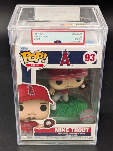 Mike Trout Los Angeles Angels Funko Pop MLB #93 PSA 10 GEM MINT