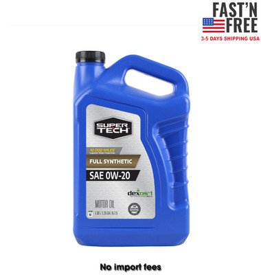 Super Tech Full Synthetic SAE 0W-20 Motor Oil, 5 Quarts