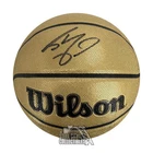 Shaquille O'Neal Autographed Gold Wilson Basketball - JSA