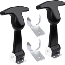 Rubber Bonnet Latch Flexible,T-Handle hasp Rubber Flexible with Brackets for ...