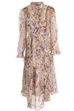 ZIMMERMANN MULTI SILK MAXI DRESS 1 UK 10