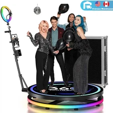Rotating 360 Photo Booth Machine for Video App Control Automatic 360 photo Booth