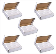 5-Pack • 3200-count • Trading Card Storage Box • Premium Monster 200 LB Strength