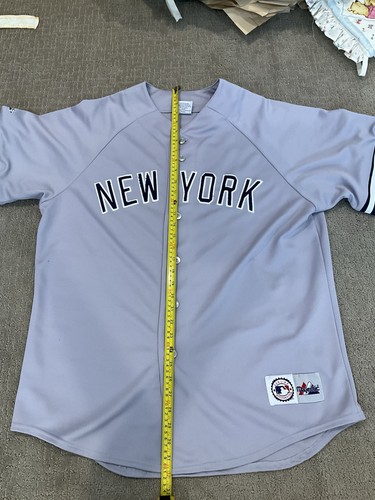 MAJESTIC BABE RUTH 3 NEW YORK YANKEES BÉISBOL CARRETERA GRIS CAMISETA TALLA XL - Imagen 2 de 13
