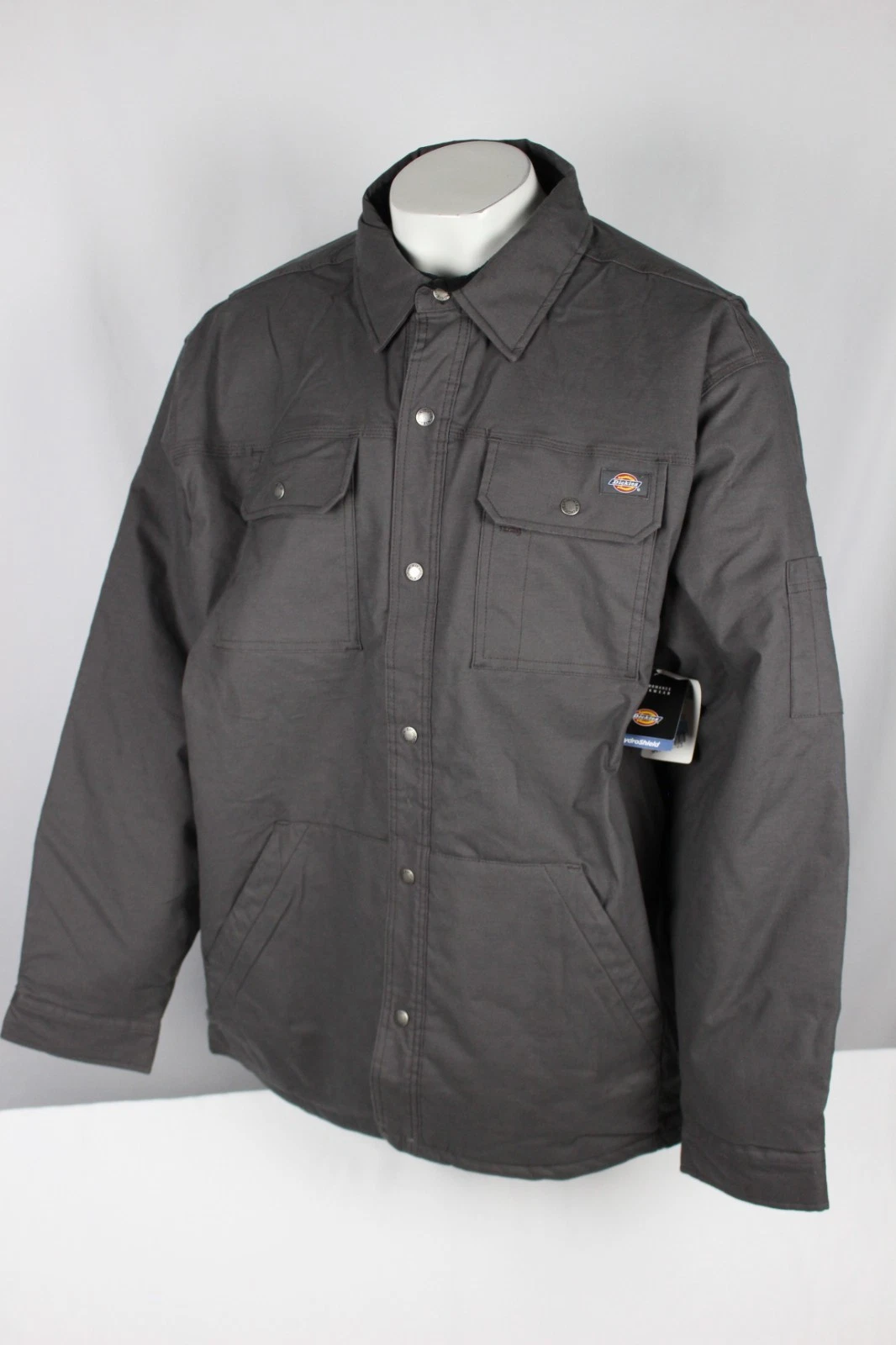 Dickies Men's NWT Flex Duck Snap Button Fleece Lined Jacket 4XL Gray - product detail image 1