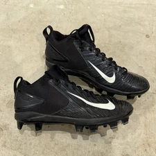 Nike Trout 3 Pro MCS Baseball Cleats Mens Size 11.5 Black Gray 856502-010