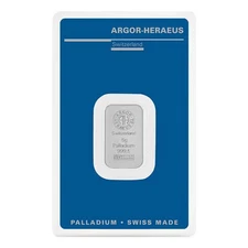 5 Gram Argor-Heraeus Palladium Swiss Made Bar