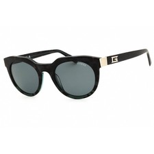 Guess Kid's Sunglasses Round Dark Green Acetate Full Rim Frame GU00214 98V
