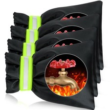 Outdoor Faucet Covers for Winter Freeze Protection 4 Pack Reusable Garden Fau...