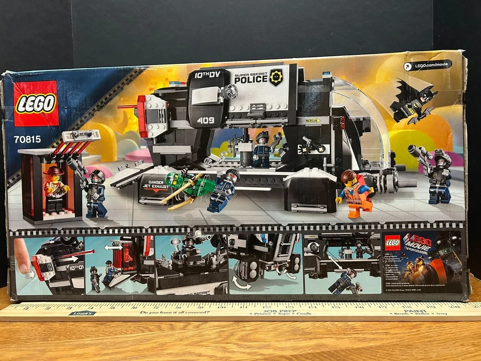 ✰ LEGO ✰ Super Secret Police Dropship #70815 The LEGO Movie Novo e Selado - Imagem 3 de 4
