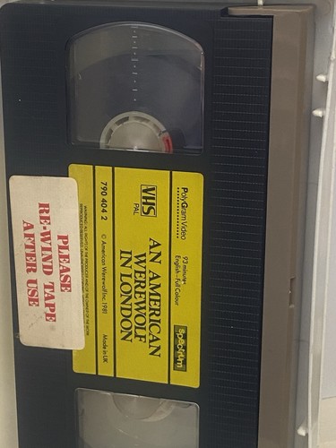 Un loup-garou américain à Londres. Pre Cert VHS. Vidéo poly gramme. RT 93min, 1981. - Photo 8/15