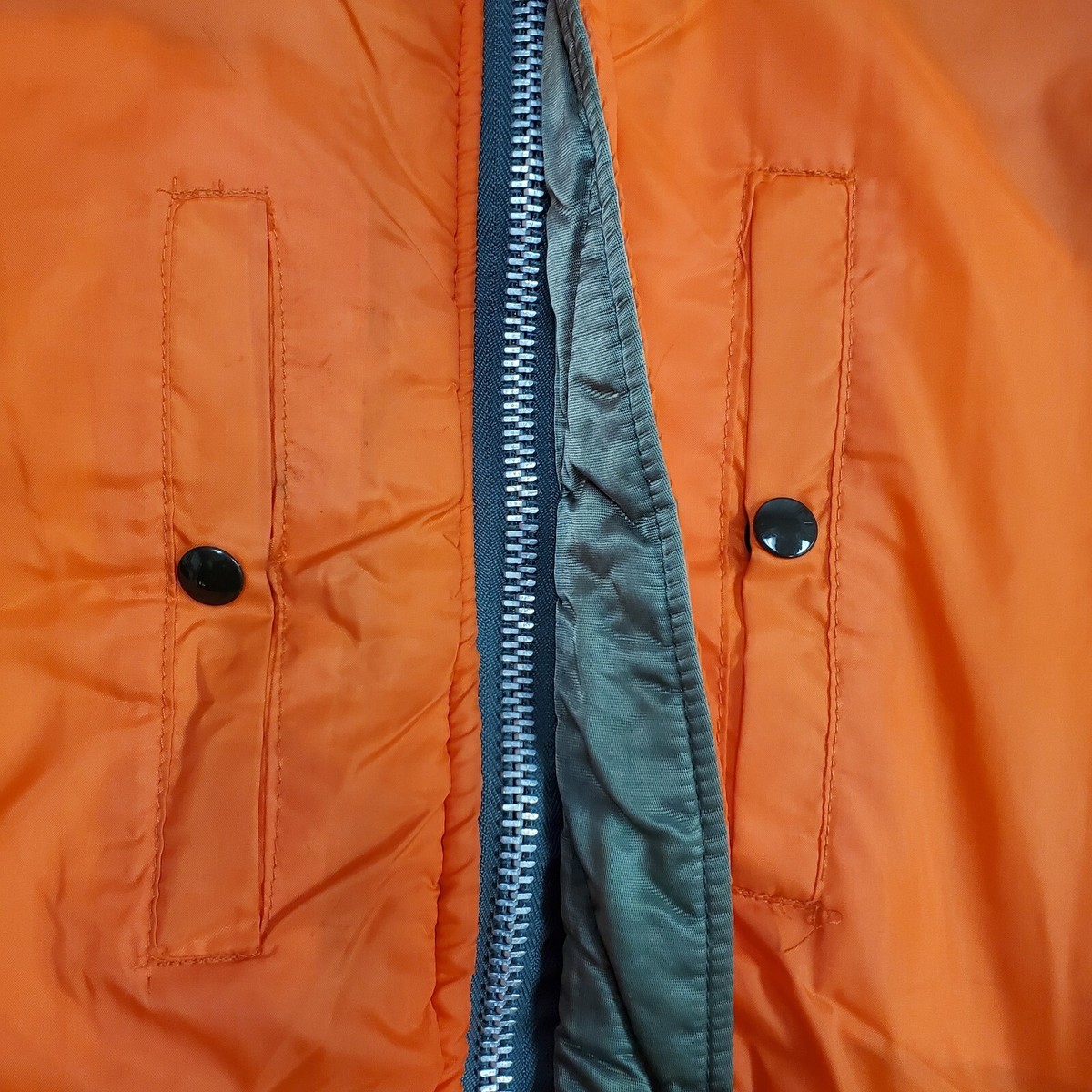 Vtg 80s Flight Jacket Flyers Man Intermediate MA-1 S OG