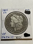 1891 CC Morgan Silver Dollar $1 VF Very Fine Details Key Date Carson City