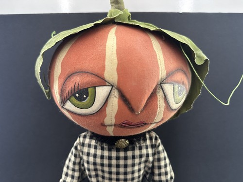 Joe Spencer Gretzy Kürbiskopf Puppe Gallerie II Halloween Regal Sitter - Bild 2 von 16