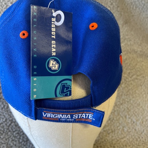 Virginia State College Football Snapback Cap Hat VSU Football NCAA Wool Blend - Picture 2 of 13