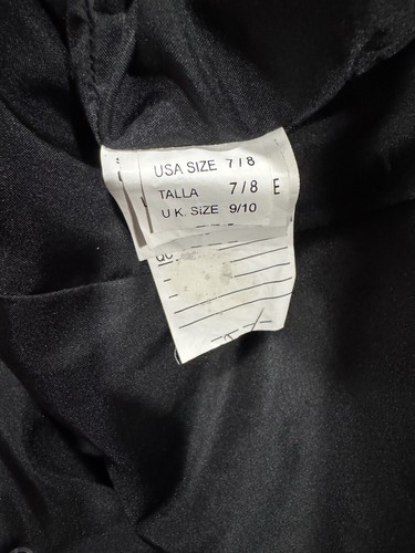 Mari Lee By Madeline Gardner Black Long Gown Sz 7/8 Full Tie Corset Back Mermaid - Picture 12 of 13