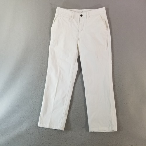 St John's Bay Pants men's 32x32 White regular fit straight Chino khaki stretch