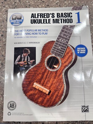 BELWIN Alfred's Basic Ukulele Method 1 Book & Online Audio Beginner