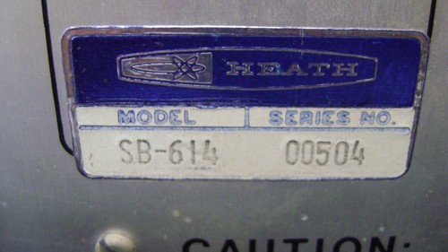 Vintage Heathkit SB 614 Nie DOA, ale jak jest: BIN 99,95 USD z bezpłatną wysyłką - Zdjęcie 11 z 24