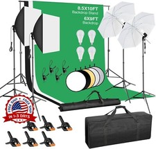 Kit de iluminaci n para fotograf a profesional con reflector de 24", 8.5x10ft US