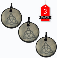 Shungite World Shungite Pendant Triquetra - Pack of 3