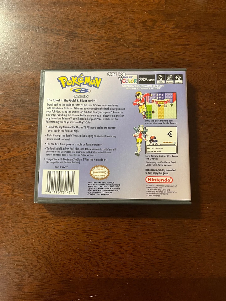 Pokemon Crystal Version (Game Boy Color) Authentic Tested - With Manual & A Case - Image 2 of 4