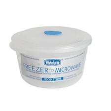 Whitefurze Plastic Freezer To Kitchen Storage Solution Microwave Storer 1.22 L