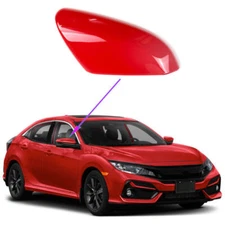 Car Right Side Rearview Mirror Cap Cover Trim For Honda Civic 10th 2016-2021 Red