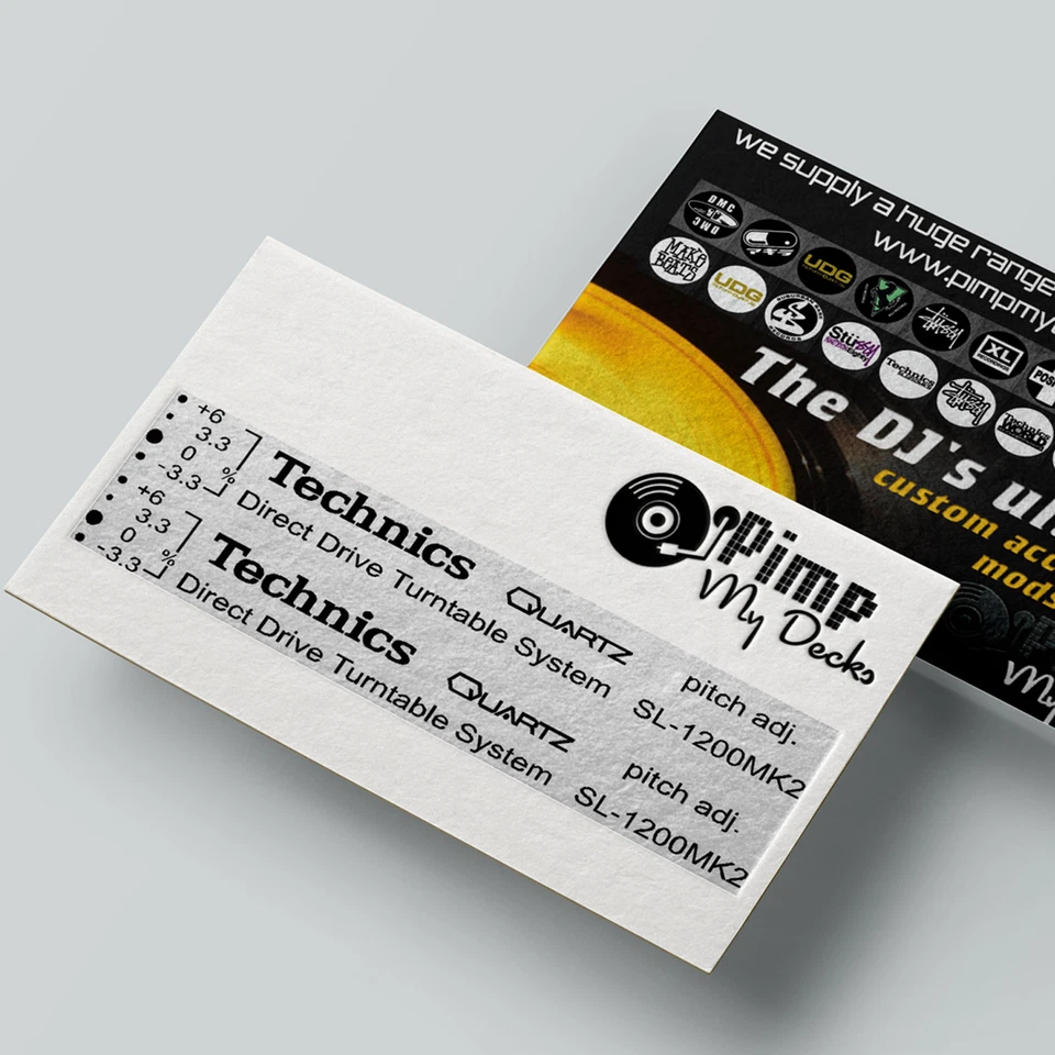 KIT TRASFERIMENTO RESTAURO per TECHNICS 1200 1210 MK2 (APPLICAZIONE PRE LACCATURA)