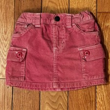 Vintage Old Navy Pink Corduroy Girls 2T skirt Oshkosh Khaki Skirt Bundle