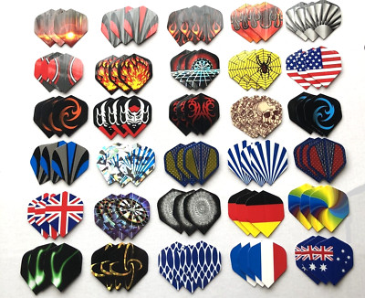 99 Dart Flights = 33 Satz Mega Mix Top Sortiment Darts Flight Flügel Flys NEU