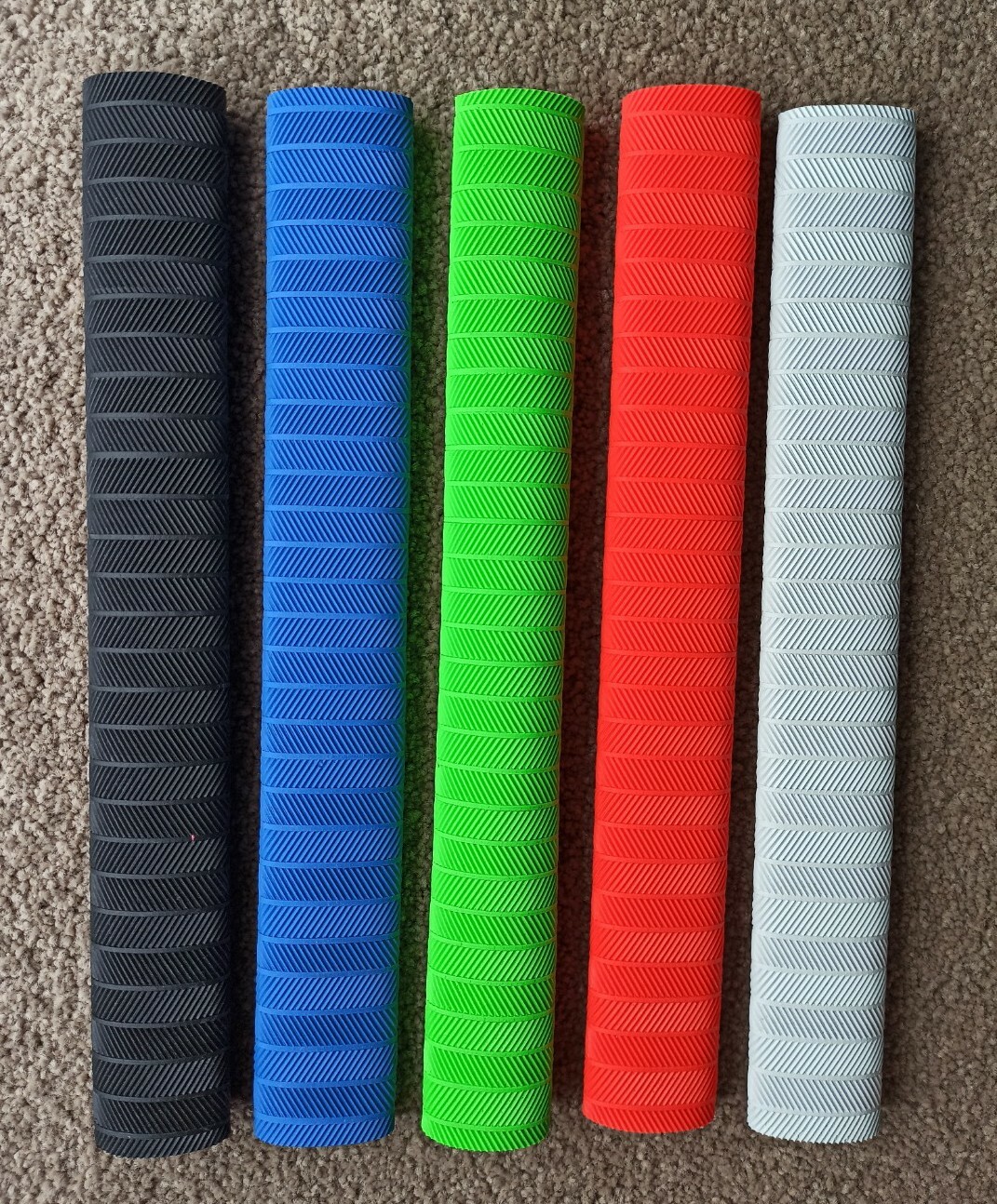 20x BAND CHEVRON Cricket Bat Grips - RED, WHITE, GREEN, BLUE and BLACK